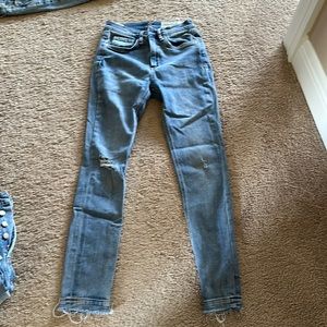 Rag and bone size 24 high rise skinny ankle jeans
